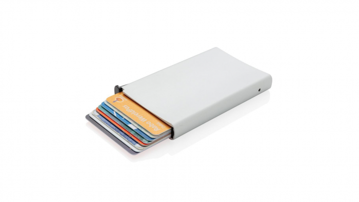 Porte carte en aluminium raffiné